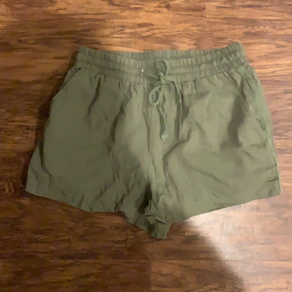 olive green shorts